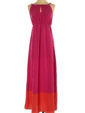 Old Navy Hot Pink Halter Maxi Dress